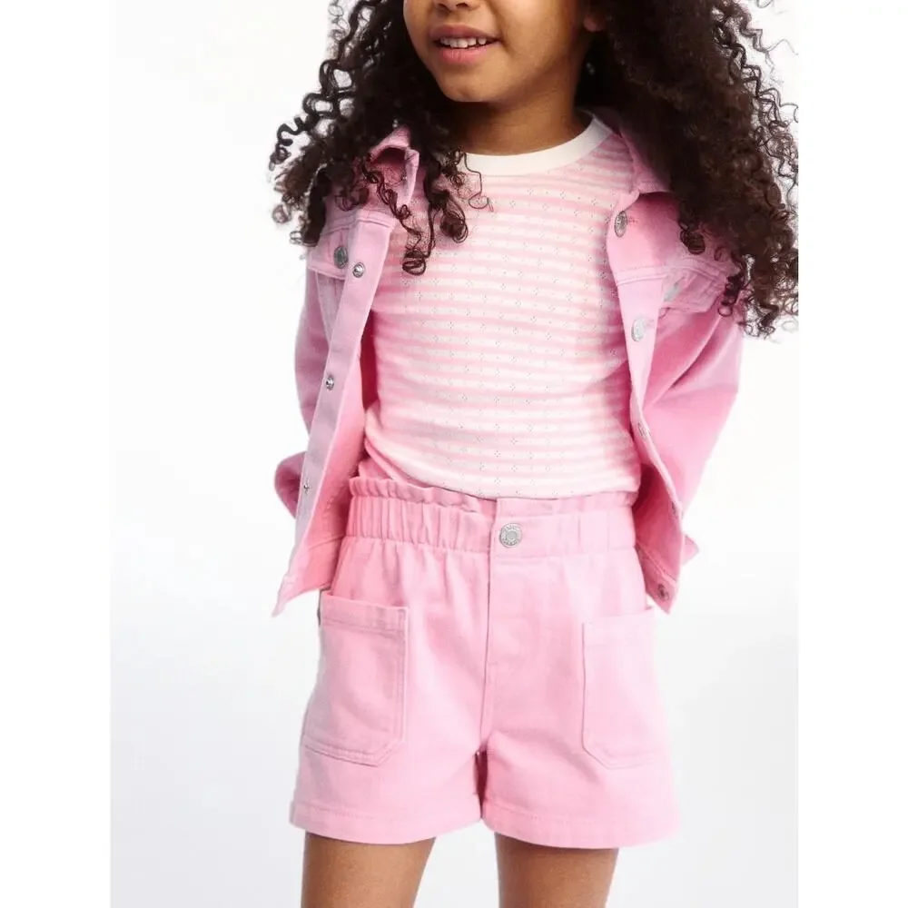 H&M‎ Loose fit denim shorts size 6-7Y